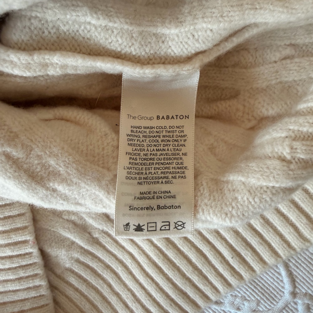 Aritzia Babaton Stargaze Cable Knit Turtleneck Sweater - Picture 10 of 13